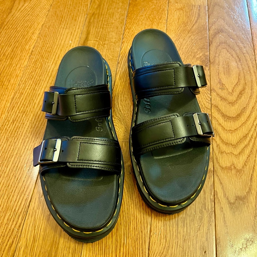Dr. Martens Unisex-Adult Myles Sandal, Black Brando, Womens 10/Mens 9
